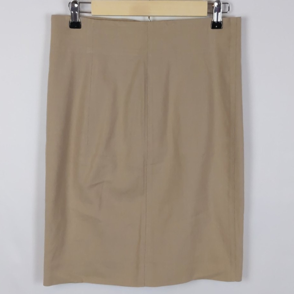 Vince Classic Pencil Skirt In Khaki